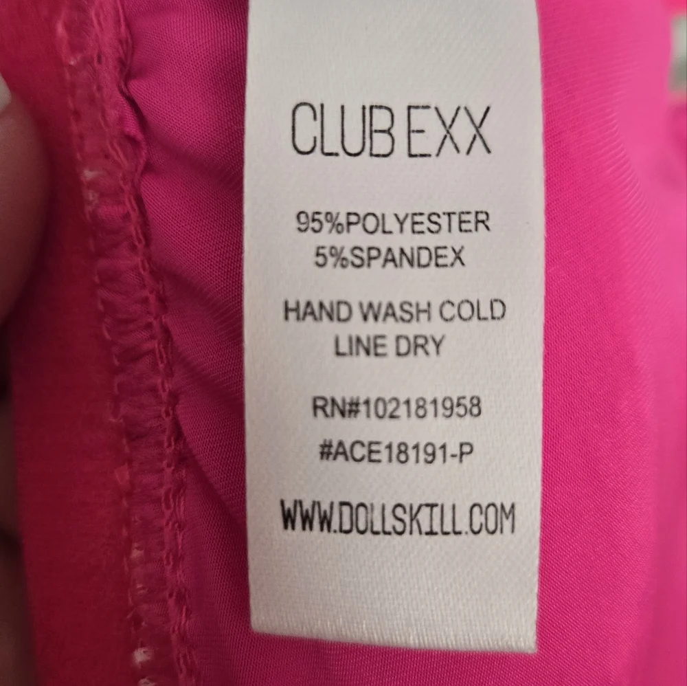 Dolls Kill - Club Exx - Hot Pink Pixie Playroom Sequin Bra - Picture 5 of 5